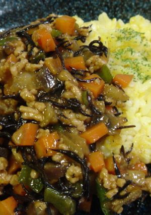 節つゆで☆ひじきたっぷり和風ドライカレー-レシピのメイン写真