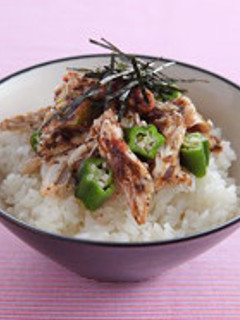 さっぱりオクラチキン丼-レシピのメイン写真