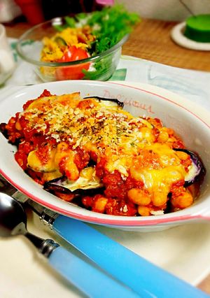 茄子と大豆のミートグラタン-レシピのメイン写真