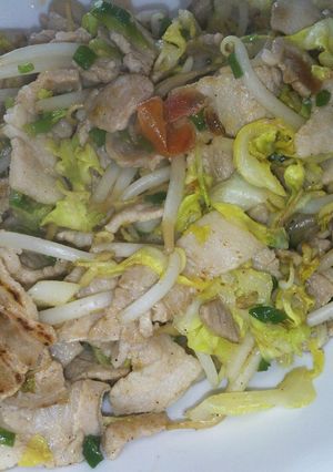 自家製梅干し入り野菜炒め-レシピのメイン写真