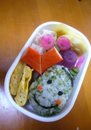 キャラ弁❤絵本で人気！そらまめくん弁当-レシピのメイン写真