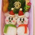 キャラ弁 クリスマスミッキー&ミニー