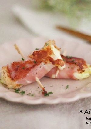 春キャベツのベーコンチーズ巻き♡-レシピのメイン写真