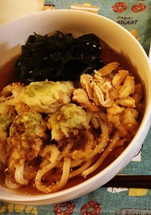 残り物盛り込むだけ！汁無しうどん♪-レシピのメイン写真