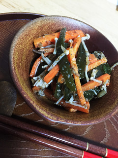 調理5分時短な茎わかめとエノキの煮浸し!-レシピのメイン写真