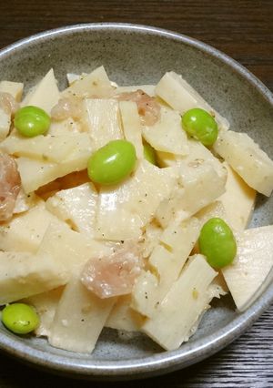 たけのこまるごと♪ごまドレ春サラダ-レシピのメイン写真
