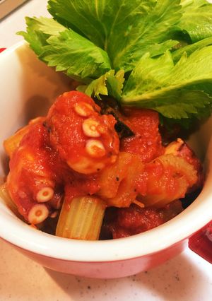 ◉ピリ辛が後引く美味さ！たこのトマト煮♡-レシピのメイン写真