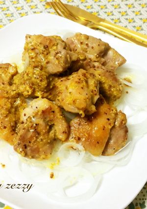 簡単！鶏もも肉のマスタード檸檬ソース-レシピのメイン写真