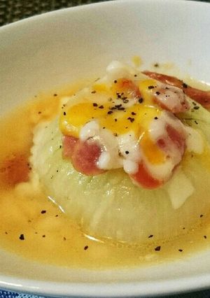 【簡単】新玉ねぎとウインナーのレンジ蒸し-レシピのメイン写真