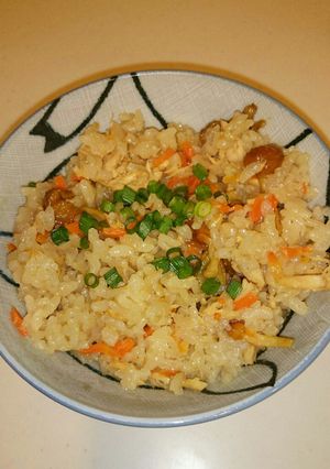 味付はポン酢!なめことツナの炊き込みご飯-レシピのメイン写真