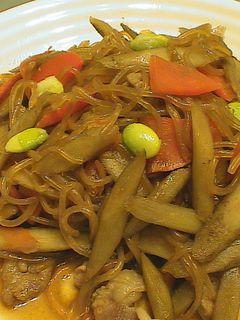 お袋の味・・ごぼうとにんじんの炒め煮-レシピのメイン写真