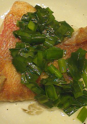 赤魚のにらオイルソースがけ-レシピのメイン写真