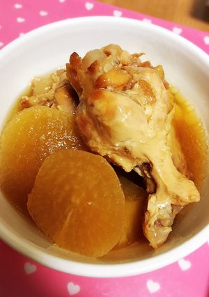 圧力鍋で簡単!手羽元と大根の煮物!-レシピのメイン写真