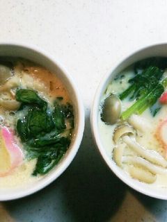 レンジで簡単茶碗蒸し☆2人分用。-レシピのメイン写真