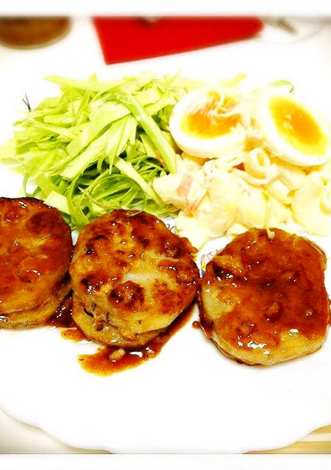 照り焼き蓮根挟み焼き-レシピのメイン写真