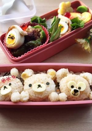 ありえない三匹のくまキャラ弁-レシピのメイン写真