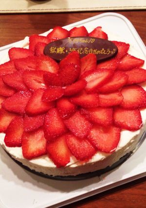 贅沢イチゴのレアチーズケーキ-レシピのメイン写真