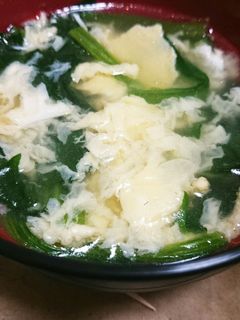 ほうれん草のかきたまスープ-レシピのメイン写真