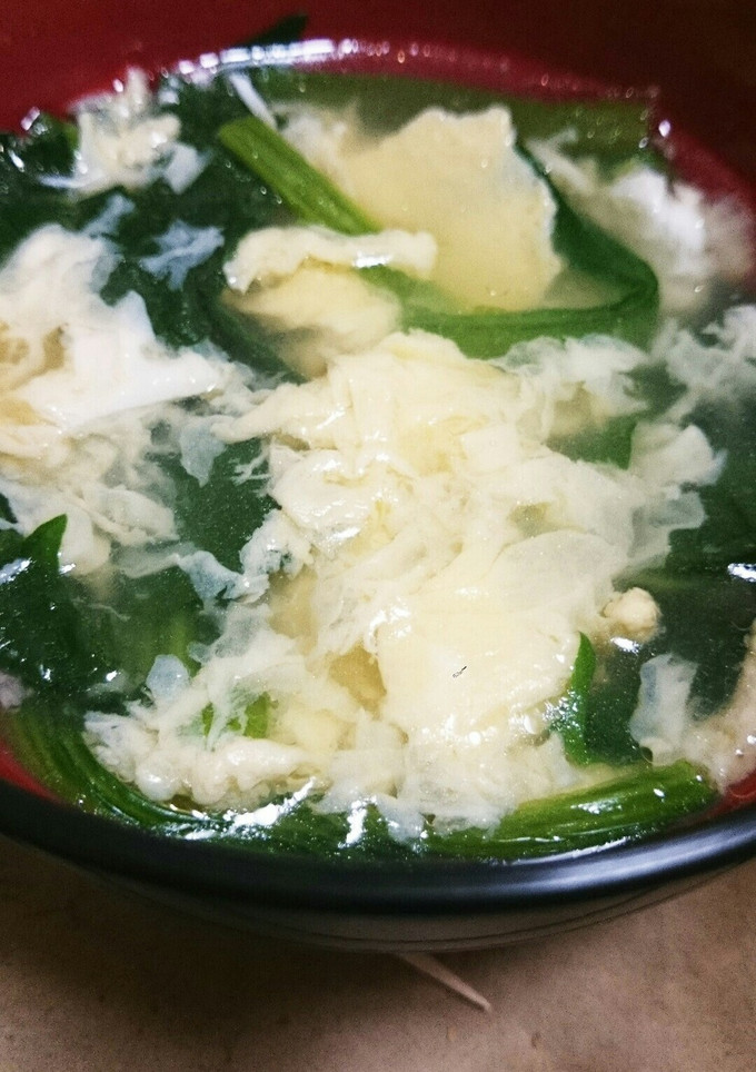 ほうれん草のかきたまスープ-レシピのメイン写真