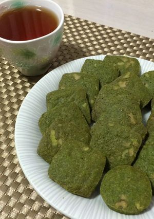 卵不使用のサクサク豆乳抹茶クッキー-レシピのメイン写真