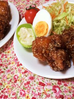 冷凍してお弁当にも♡甘辛唐揚げ(^ ^)-レシピのメイン写真