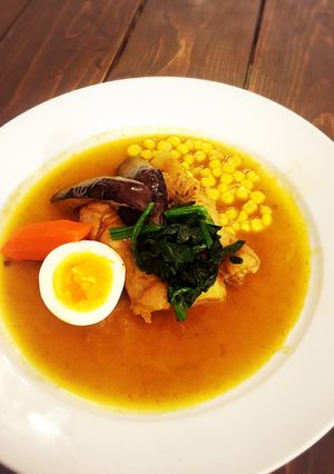 １日でも結構本格チキンスープカレー！-レシピのメイン写真
