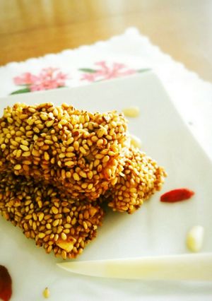驚き! メレンゲで作る簡単ゴマ団子風-レシピのメイン写真