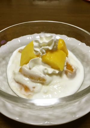 簡単美味 濃厚マンゴーヨーグルトケーキ風-レシピのメイン写真