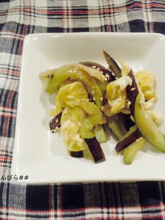 茄子とハムのきんぴら♪-レシピのメイン写真
