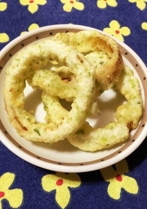 ♡オニオンリング♡天ぷら粉&青のり-レシピのメイン写真