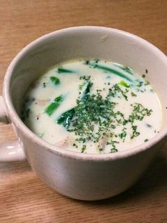 ベーコンと菜の花の豆乳スープ-レシピのメイン写真