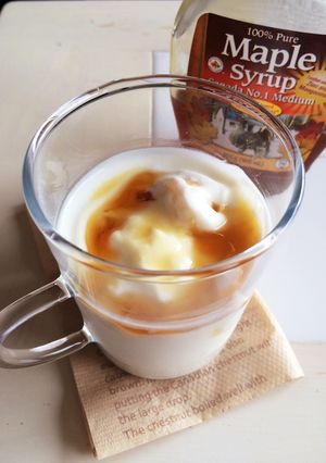 朝食に＊☆メープルバナナヨーグルト☆＊-レシピのメイン写真