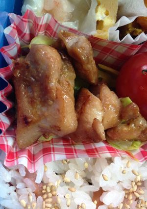 お弁当に小さな生姜焼き-レシピのメイン写真
