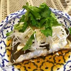 รูปของ ☆マコガレイで清蒸鮮魚☆
