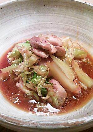 春キャベツと鶏ピリ辛あんかけ-レシピのメイン写真