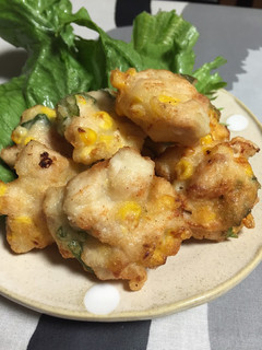とりむね肉とコーンのかき揚げ-レシピのメイン写真