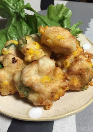 とりむね肉とコーンのかき揚げ-レシピのメイン写真