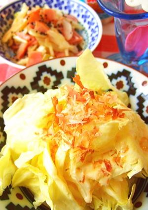 簡単♪春キャベツちぎりサラダわさびマヨ-レシピのメイン写真