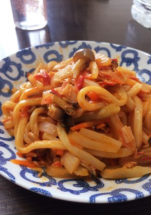 ランチに簡単☆カニクリーム風ウドン-レシピのメイン写真