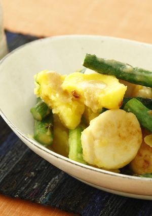 じゃがいもとホタテの味噌バター炒め-レシピのメイン写真
