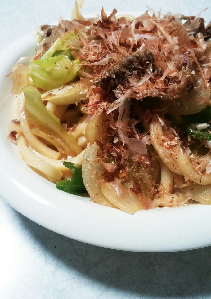 生姜がいいね♪ゆなさや家の焼きうどん-レシピのメイン写真