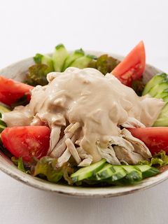 蒸し鶏の豆腐ドレッシング-レシピのメイン写真