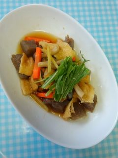 生姜が効いてる!レンジdeこんにゃく煮♪-レシピのメイン写真