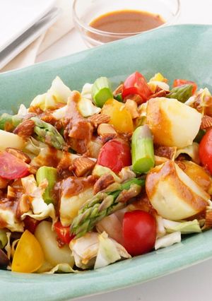 旬野菜のチョップドサラダ~肉みそソース~-レシピのメイン写真