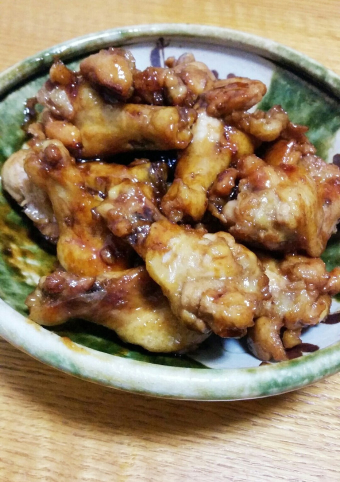 手羽元　簡単　甘辛煮　-レシピのメイン写真