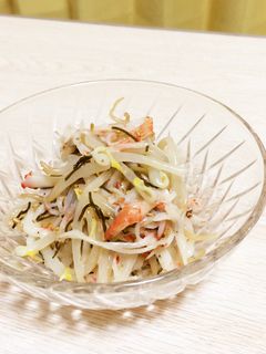 ごまドレサラダ☆もやし・かにかま・こんぶ-レシピのメイン写真