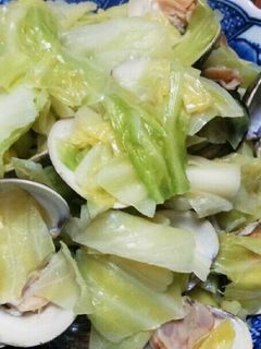 蛤とキャベツの酒蒸し-レシピのメイン写真