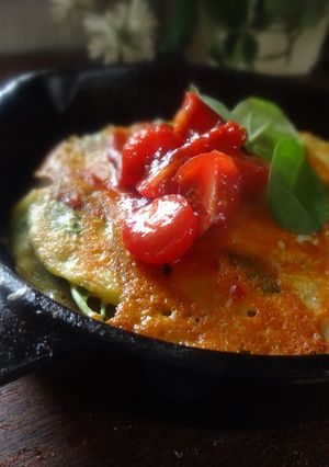 ルッコラでイタリアンお好み焼き♪-レシピのメイン写真