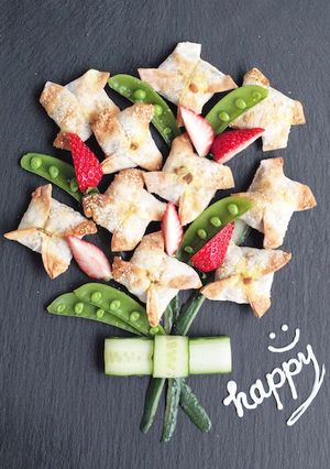 餃子の皮包みカレーライスの花束-レシピのメイン写真