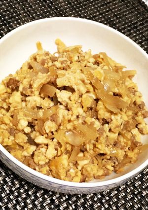 ひき肉と豆腐の玉子とじ-レシピのメイン写真